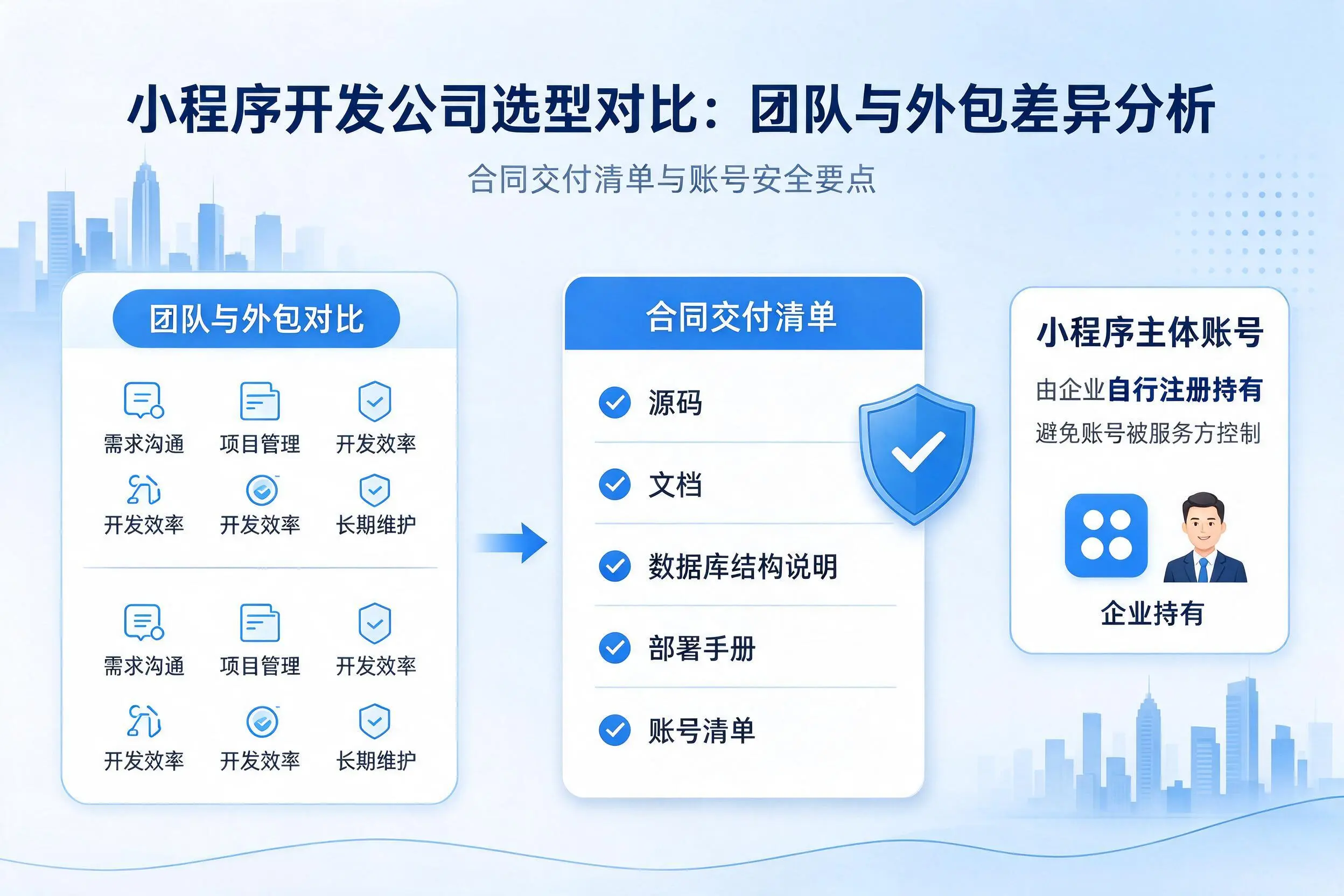 通辽小程序开发公司选型对比:团队与外包差异分析