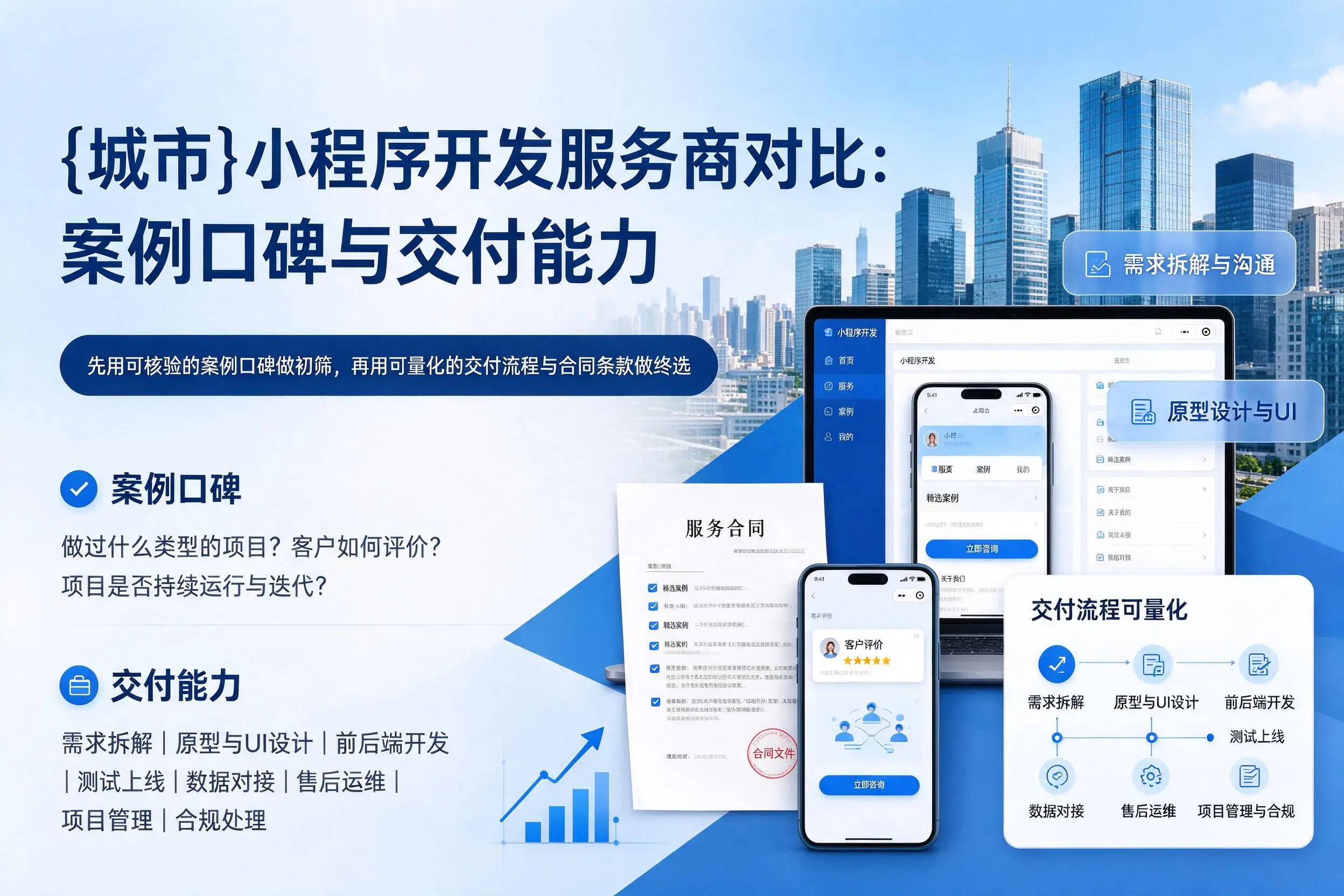 通辽小程序开发服务商对比：案例口碑与交付能力