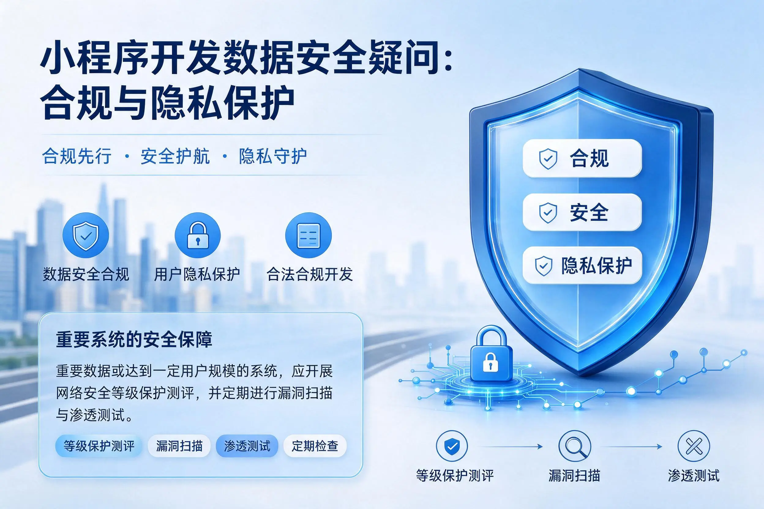 通辽小程序开发数据安全疑问:合规与隐私保护