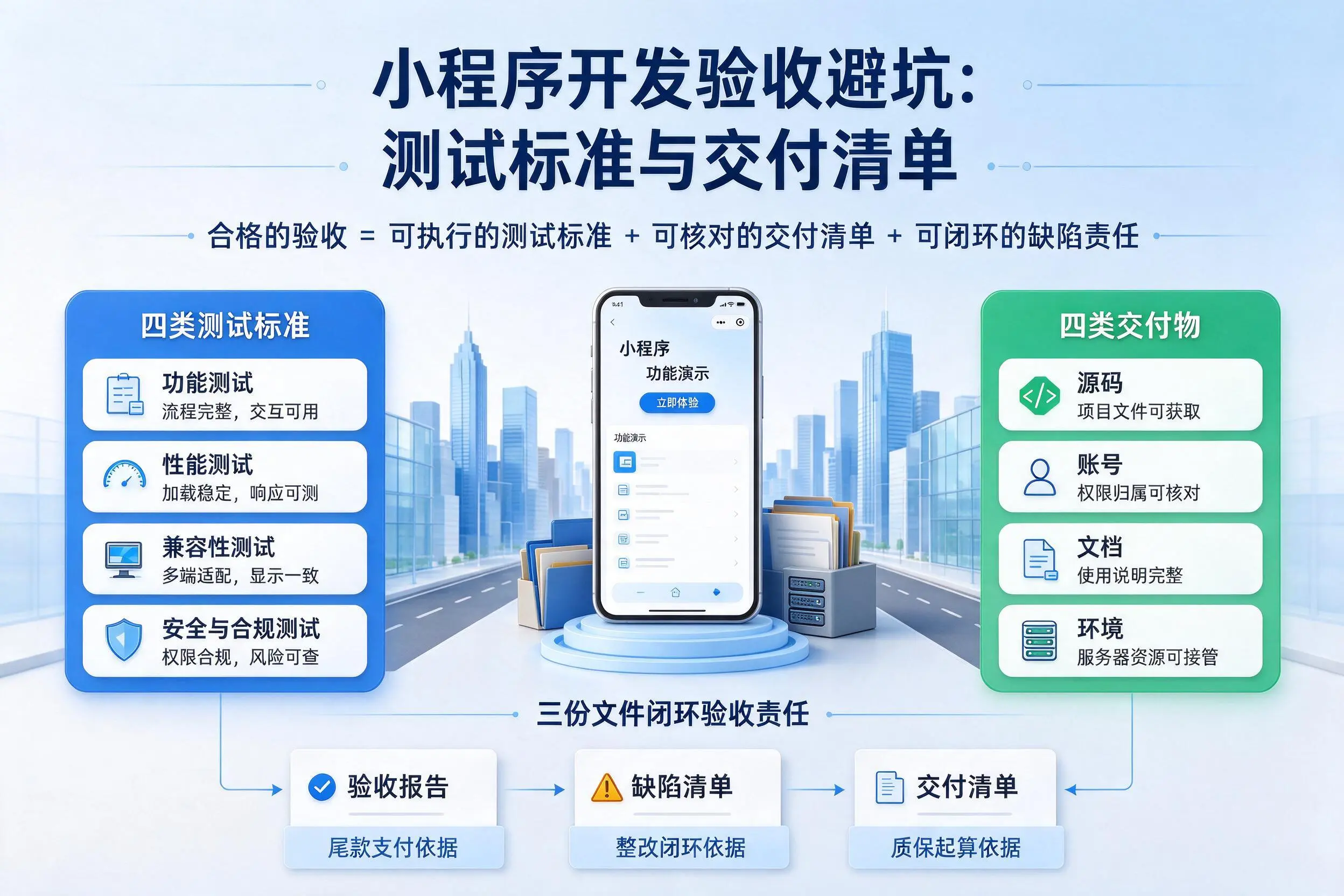 通辽小程序开发验收避坑:测试标准与交付清单