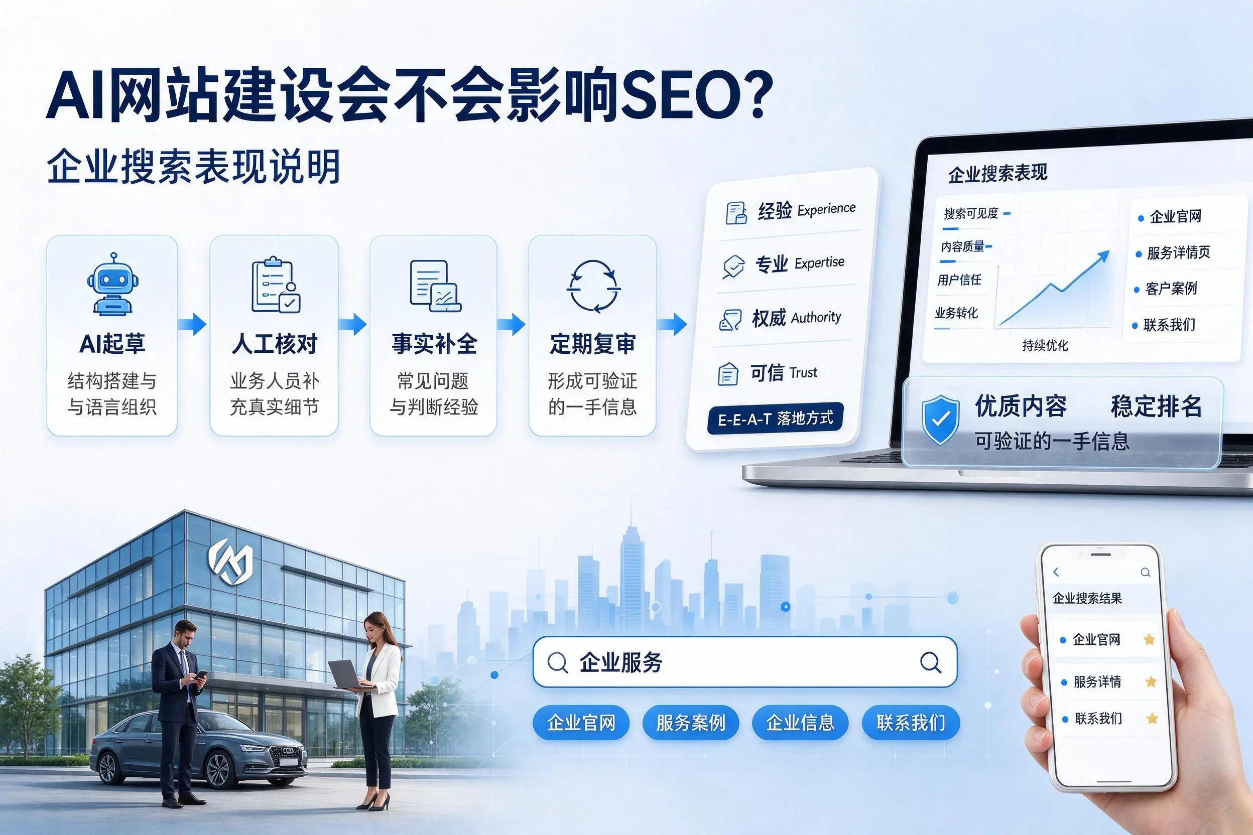 AI网站建设会不会影响SEO？通辽企业搜索表现说明