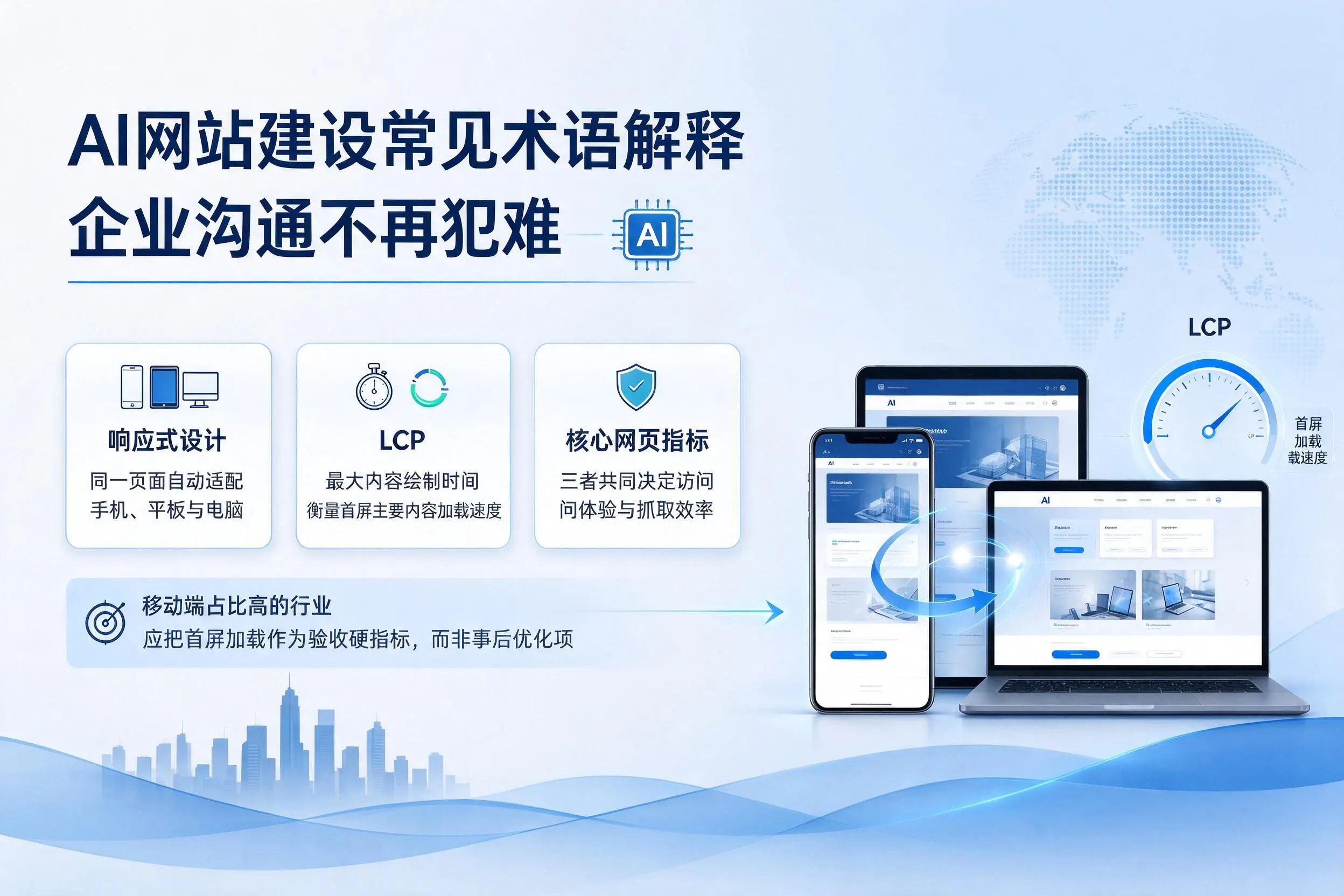 AI网站建设常见术语解释，通辽企业沟通不再犯难