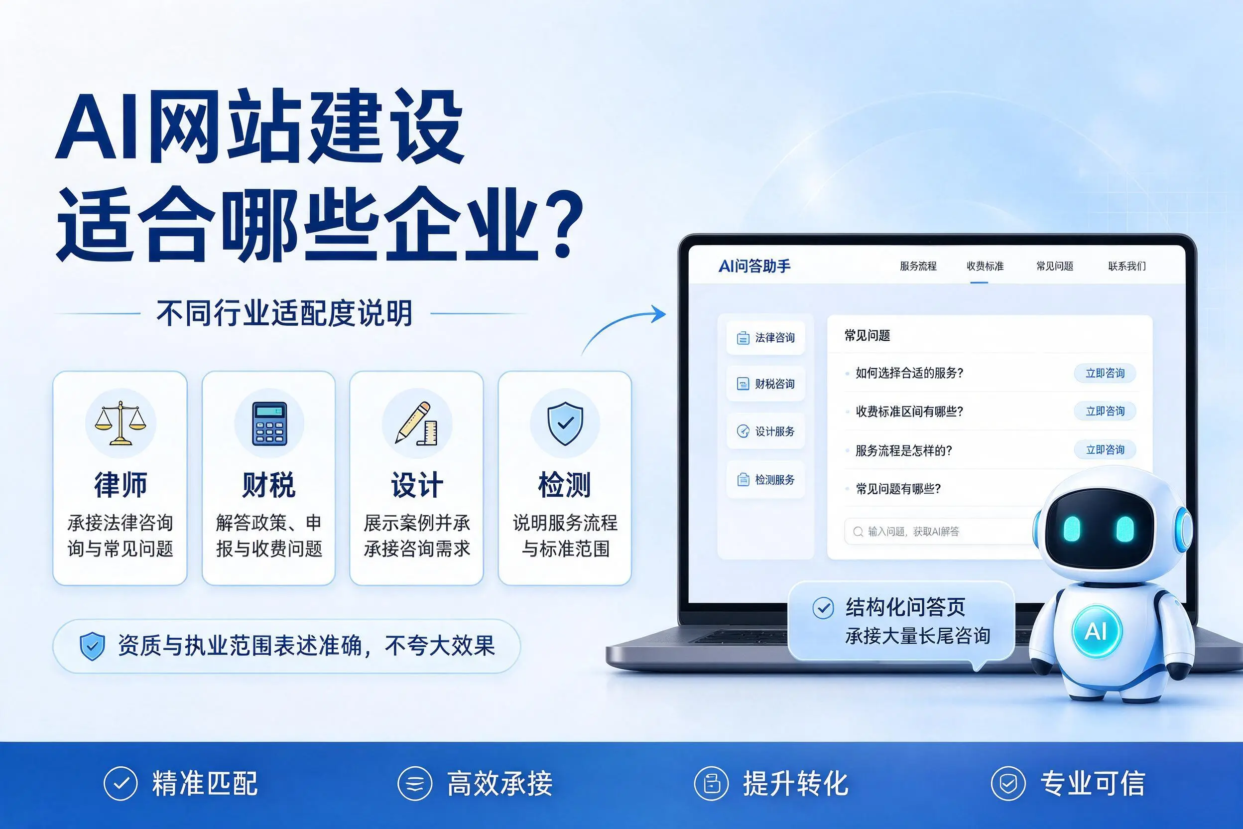 AI网站建设适合哪些企业？通辽不同行业适配度说明