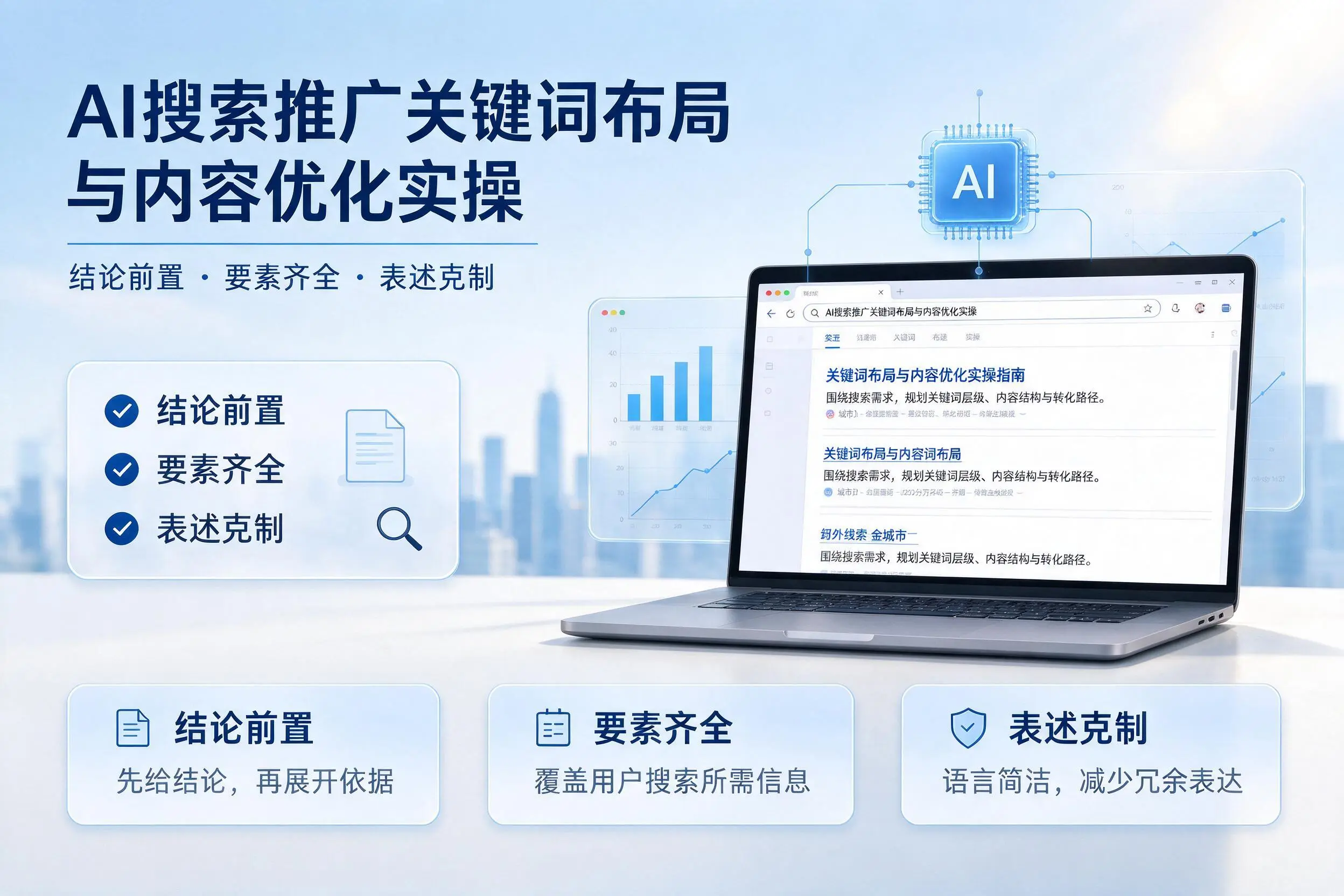 通辽AI搜索推广关键词布局与内容优化实操